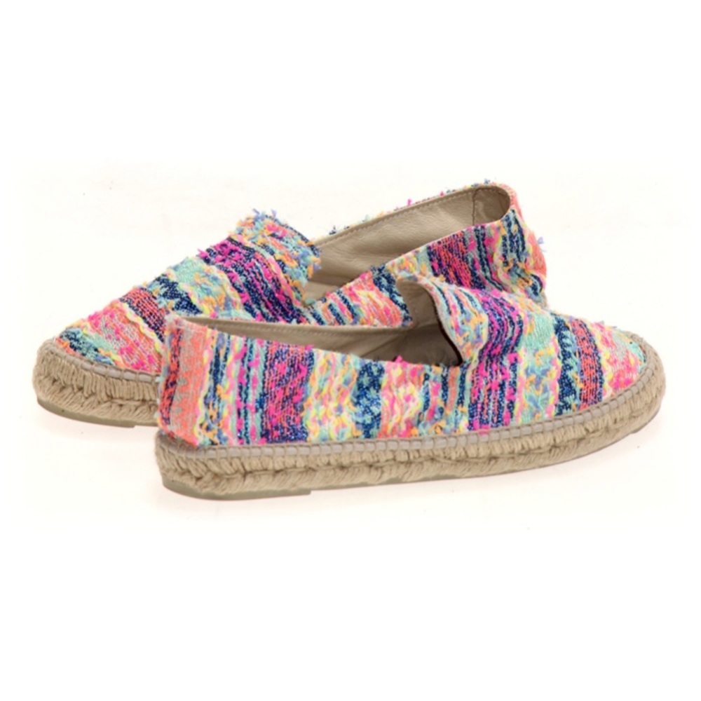 Manebi Ibiza Neon Tweed multicolor platform espadrilles 9